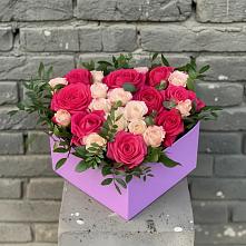 Цветочная композиция из Розы в коробке в Переясловской