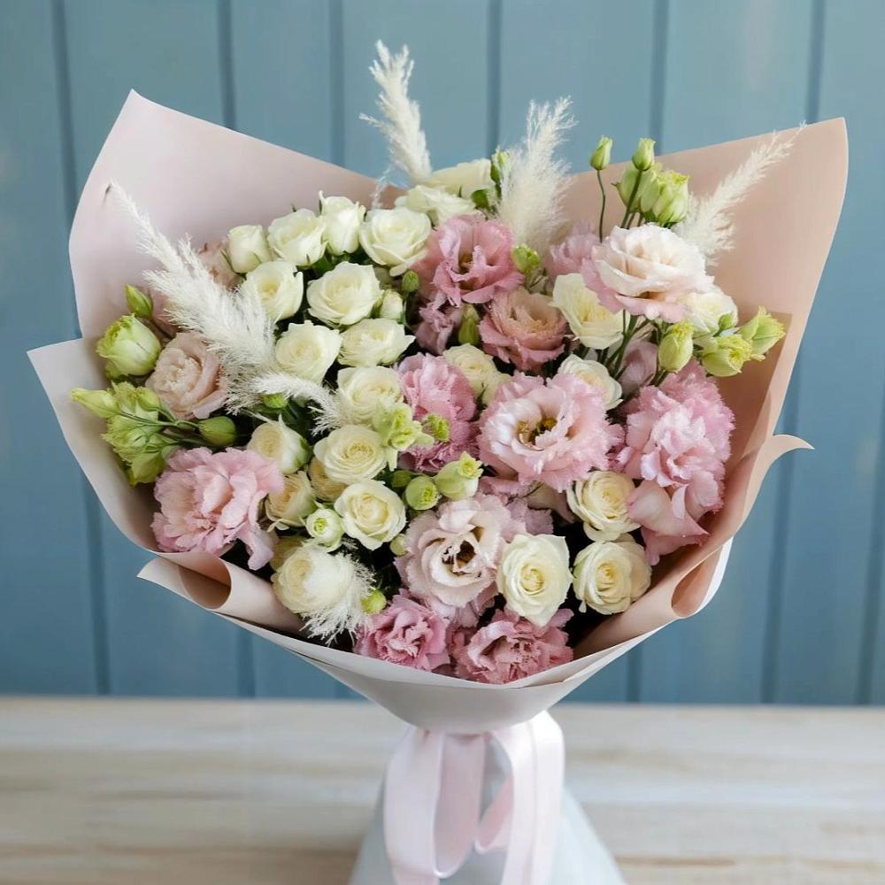 Букет цветов из: Альстромерии и Розы в Переясловской