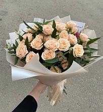 Букет Кремовые розы Латте в Переясловской