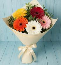 Букет цветов из:  Герберы #REPLACE_PRED# Переясловской
