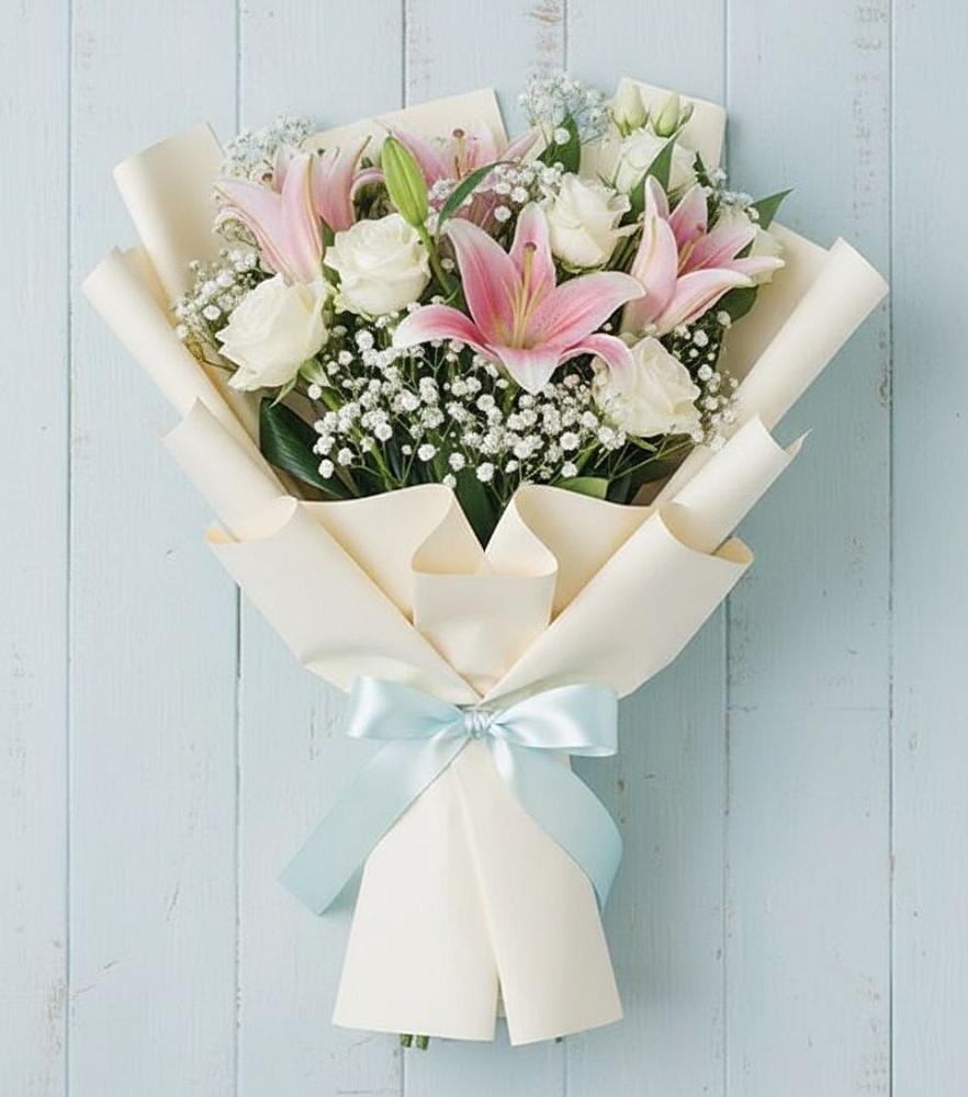 Букет цветов из: Лилии в Переясловской