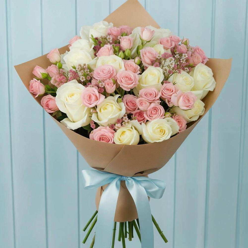 Букет цветов из: Розы в Переясловской