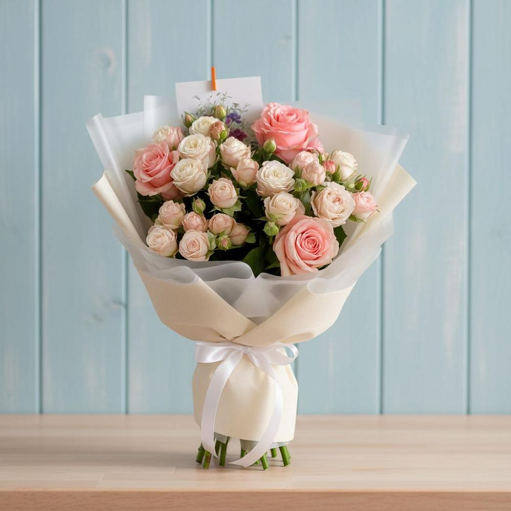 Букет цветов из: Розы в Переясловской