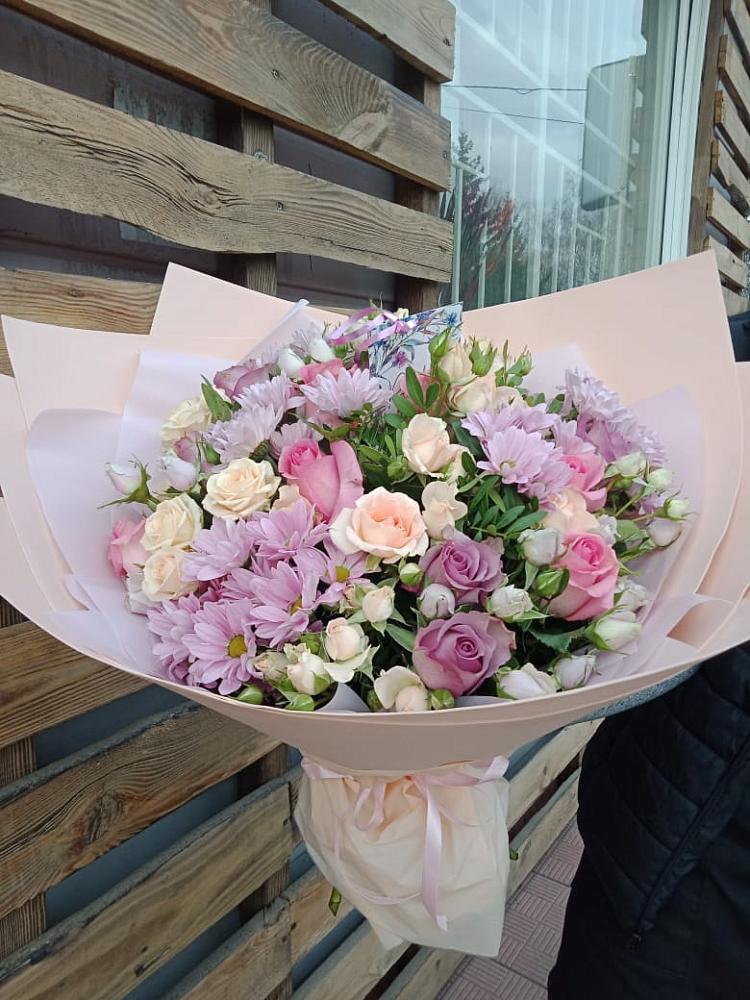 Букет цветов из: Розы и Хризантемы в Переясловской