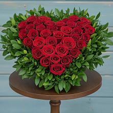 Цветочная композиция из Розы в виде сердца #REPLACE_PRED# Переясловской