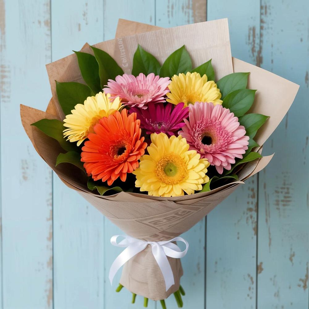 Букет цветов из: Герберы в Переясловской