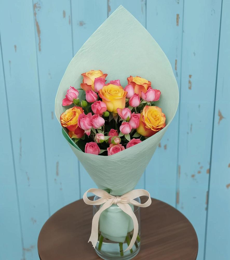 Букет цветов из: Розы в Переясловской