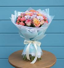 Букет цветов из:  Хризантемы и Розы #REPLACE_PRED# Переясловской