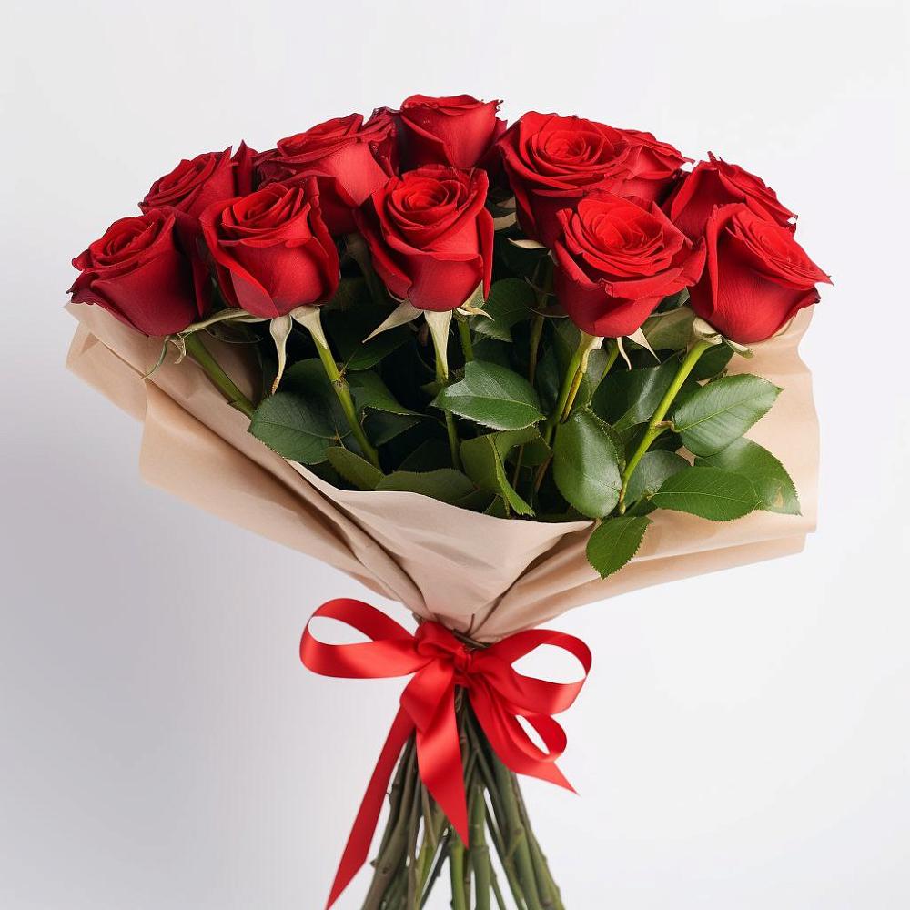 Букет 11 Красных роз Эдлесс Лав в Переясловской